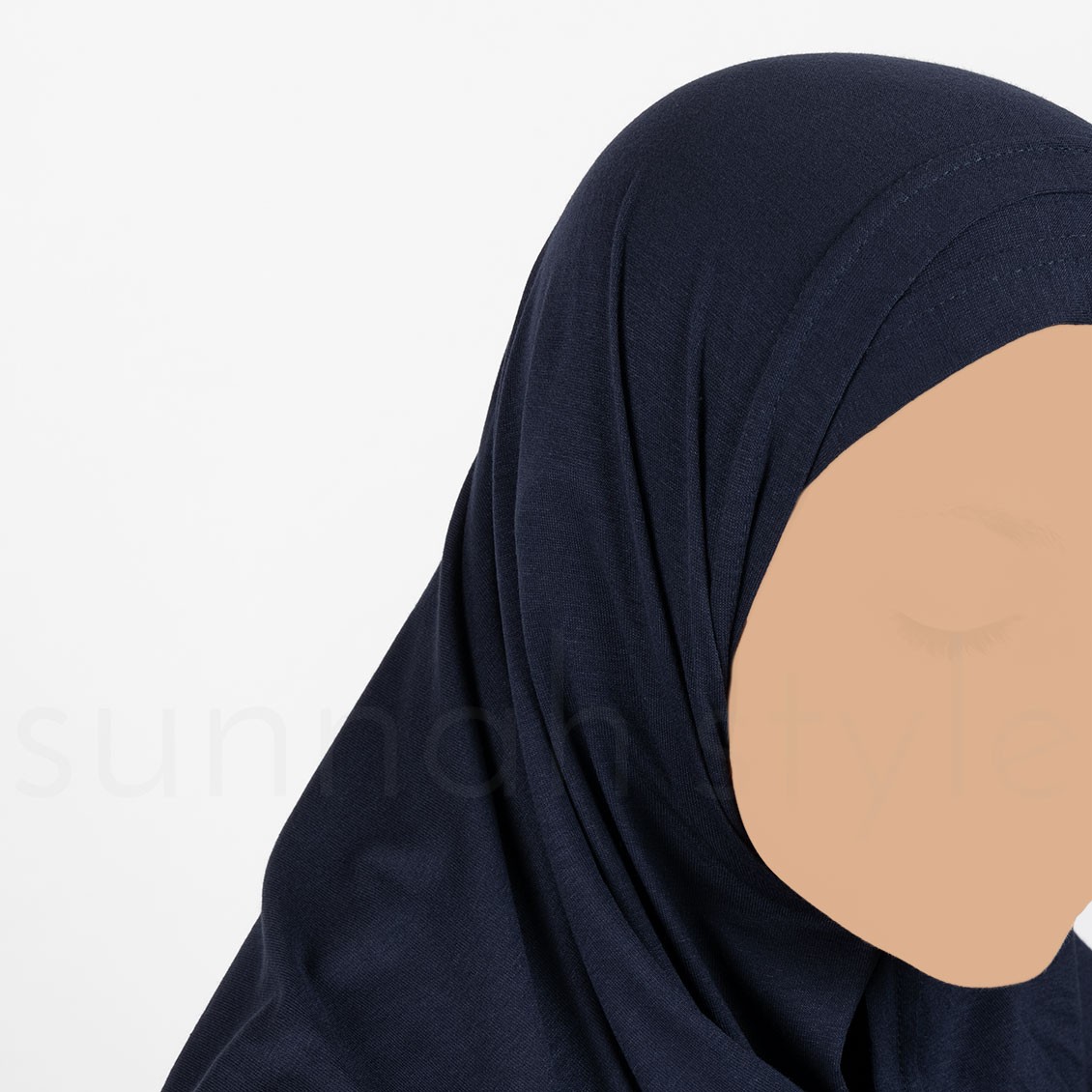 Sunnah Style Girls Truss Hijab Navy Blue